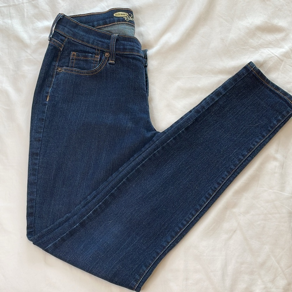 OLD NAVY Women’s 2R Sweetheart Dark Wash Skinny‎ Jeans Retro Everyday Festival